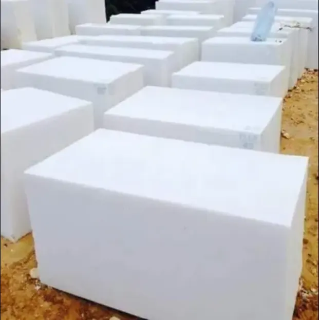 O Melhor Preço Grande Bloco de Pedra, Vietnã Rough Blocos de Mármore Branco, Mármore Branco Blocos de Pedra