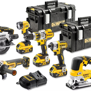 New Arrival Best Quality 18v 20v XR Cordless Brushless 6 Piece <strong>Power</strong> Tool <strong>Kit</strong> 3 <strong>x</strong> 5ah Li-ion - Product Image 1