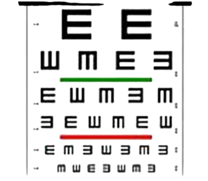 OFERTA VENTA CALIENTE CARTA OPTOMÉTRICA DECIMAL MIXTA AGUDEZA VISUAL CARTA OJO MEDIDAS 28X56 CM... - Product Image 5