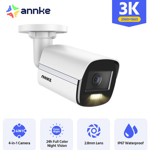 ANNKE 3K 5MP para vigilancia del hogar ColorVu TVI Cámara hasta 20m Luz blanca IP67 2,8mm Lente fija Micrófono CCTV Cámara analógica - Product Image 2