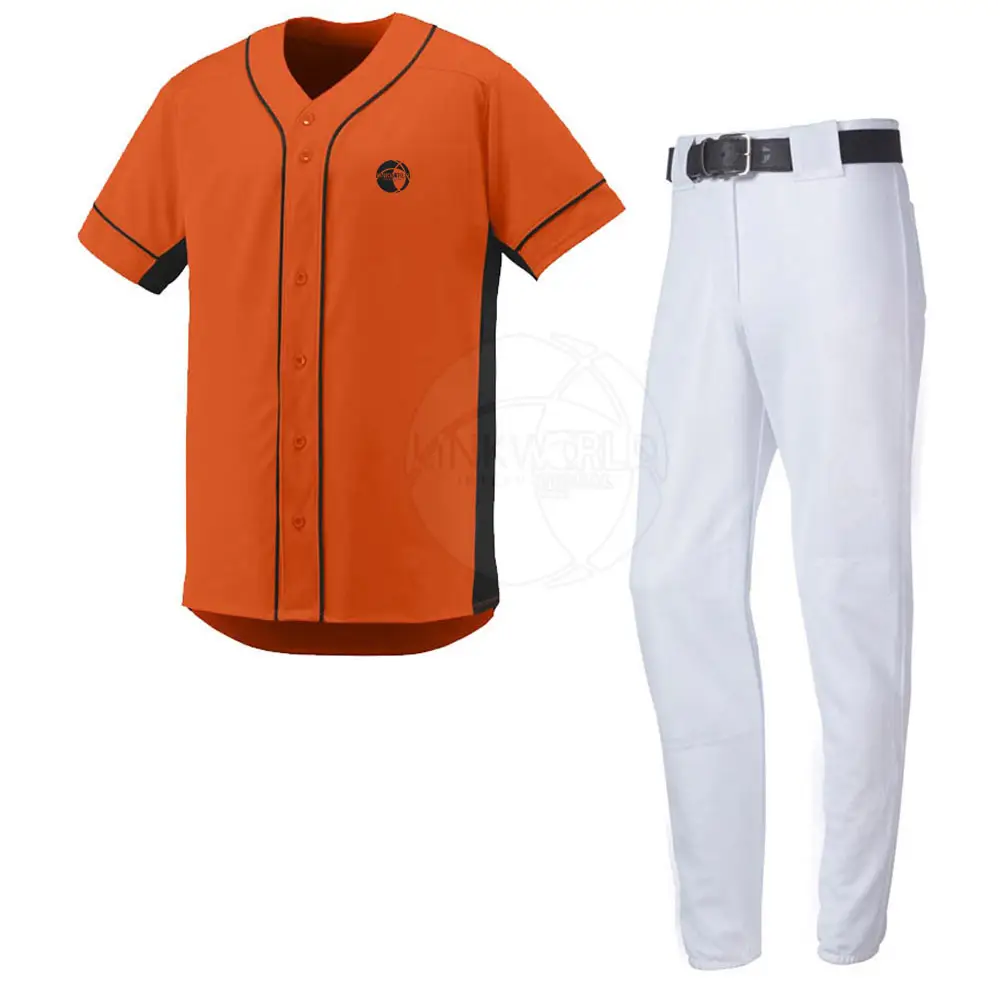 Uniforme de béisbol ligero y cómodo Precio razonable Diseño de logotipo personalizado Uniforme de béisbol