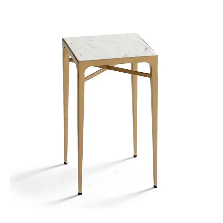 โต๊ะหินอ่อนที่ดูสง่างามขายดีที่สุดโต๊ะกาแฟเคลือบทองที่น่าสนใจ/โต๊ะกลางซื้อจากผู้จัดจำหน่ายอินเดีย