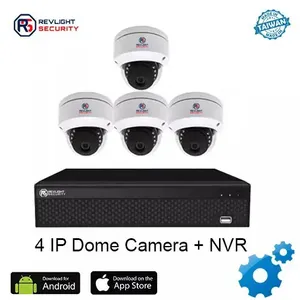 4チャンネル2MP IPセキュリティシステムナイトビジョン顔検出屋内用双方向オーディオ互換HDD NVR提供 - Product Image 1