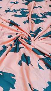 浅色印花彩色聚棉印度面料，用于女装和服装批发 - Product Image 6