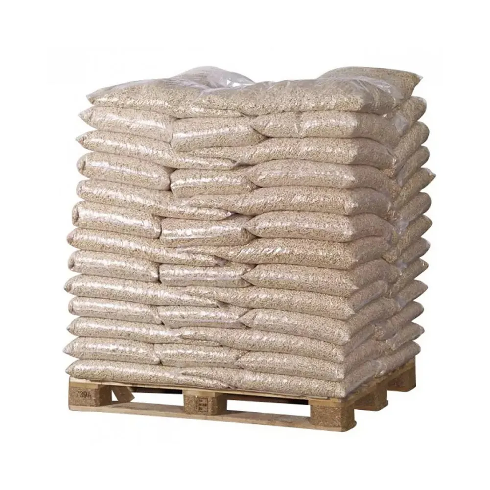 Miglior prezzo biomassa Holzpellets Pellet di legno di abete 6mm in sacchi da 15kg per sistema di riscaldamento mulino a Pellet di legno