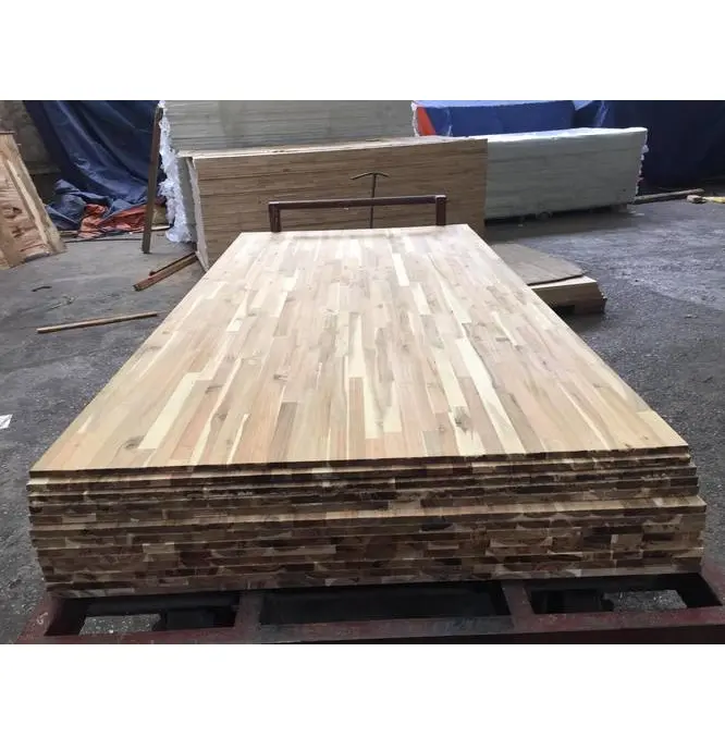 सबसे अच्छा बेच ठोस रबर लकड़ी बोर्ड विभिन्न मोटाई OEM रबर उंगली संयुक्त बोर्ड बनाने के लिए फर्नीचर