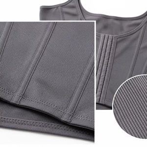 महिलाओं के लिए आकार के त्वरित शुष्क कॉर्सेट शेपर, नायलॉन स्पैंडेक्स कपड़े की सांस लेने योग्य कमर ट्रेनर शरीर - Product Image 5