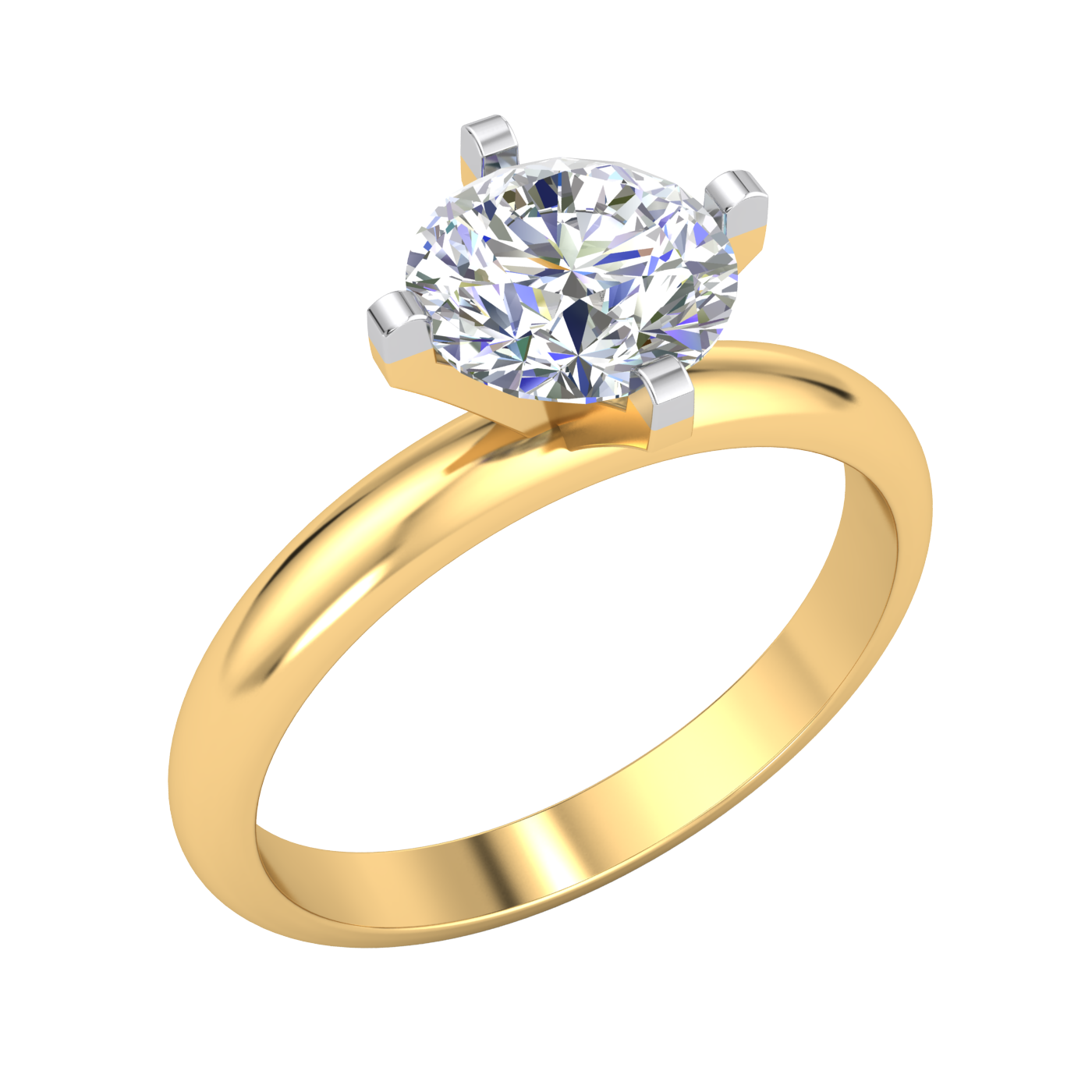 E201066 YG Diamond Weight 1 Cts