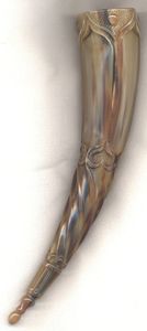 Handcrafted Festive Viking Drinking <strong>Horn</strong> Ceramic <strong>Cup</strong> for Mead and Ale for Christmas Feasts and Holiday Cheers - Product Image 6
