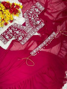 Lahenga Saree เสื้อเบลาส์บอลลีวู้ดชุดปาร์ตี้ปากีสถานดีไซน์ใหม่ส่าหรีงานแต่งงาน - Product Image 2