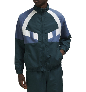Custom Color Blocked Tracksuit Cut and Sew Men Windbreaker Zipper Jacket and Jogger Set Patchwork Track Nylon Tracksuit for Men