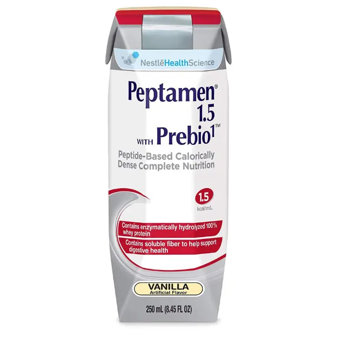 Formula di alimentazione del tubo pediatrico di grado 24 Peptamen Junior 1.5 superiore, 8.45 oz. Cartone di qualità Premium di alta richiesta