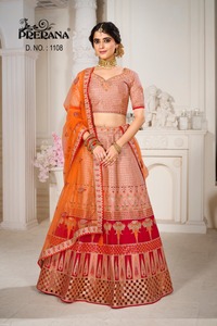 בלעדי בנות lehenga <span class=keywords><strong>choli</strong></span> פונקציות חתונה מסיבות אתניות הודי פרימיום איכות רצף רקמה נטו שמלה פקיסטני