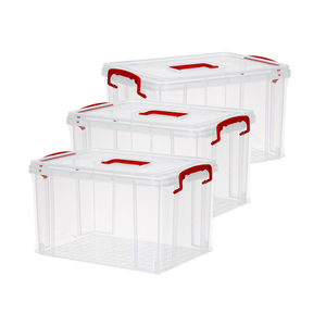Oem Odm 6577 прямоугольный ящик для хранения с крышками 38x27x22 см пластиковые контейнеры для хранения различных размеров контейнеры для хранения - Product Image 3