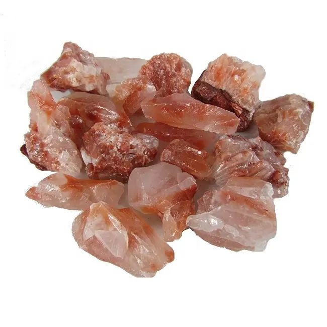 Piedra rugosa de calcita roja, cristal curativo natural de reiki, piedras preciosas sin pulir, al por mayor