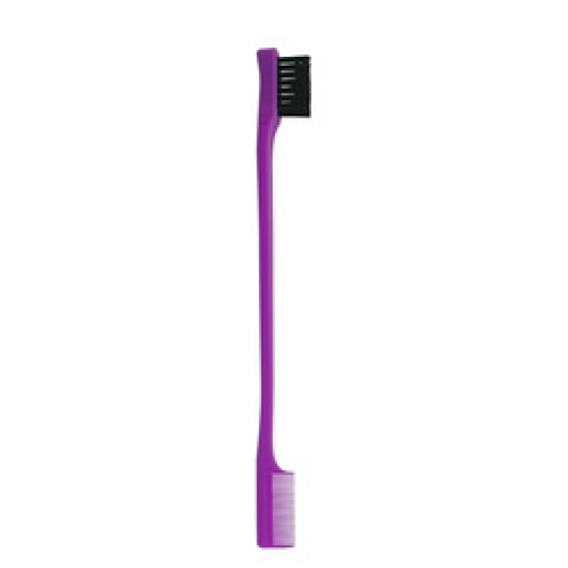 Brosse à sourcils double tête violet