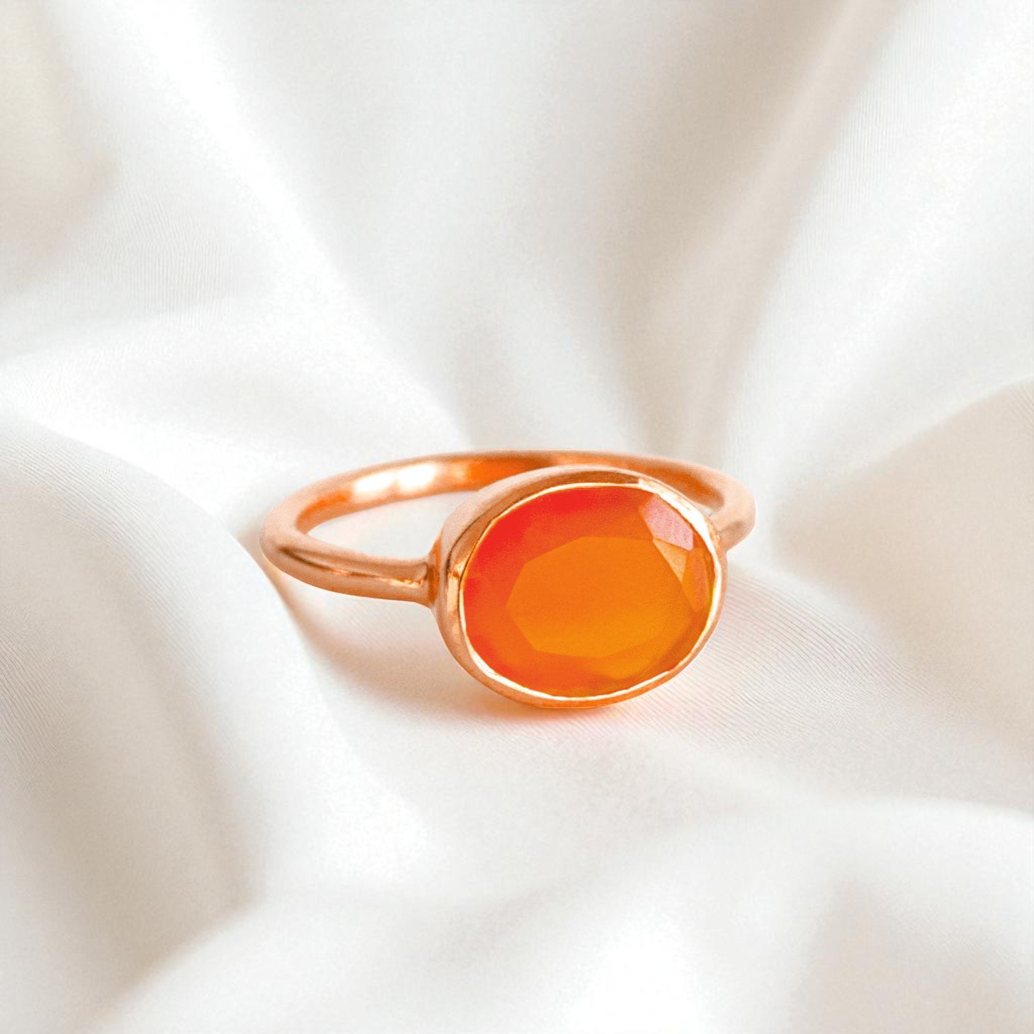 Carnelian Rose Gold
