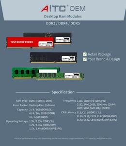 [AITC Memory] OEM DDR3 DDR4 DDR5 RAM-Modul für Desktop-PC mit 2 Jahren Garantie