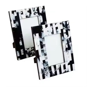 手作り木製フォトフレーム骨レジンインレイカスタマイズ彫刻デザインインド製 - Product Image 3