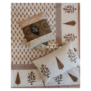 Amara & Masakali 93x108พร้อมปลอกหมอนอิงมือ2ชิ้นผ้าปูเตียงขนาดควีนไซส์พรีเมียมคอลเลกชัน AMBS034ล่าสุด - Product Image 4