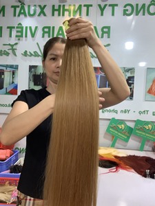 Doğrudan fabrika toplu 30 inç yumuşak dalga vietnamca Remy bakire saç ekleme 100% gerilmiş uzunluk renkli ucuz fiyat - Product Image 5