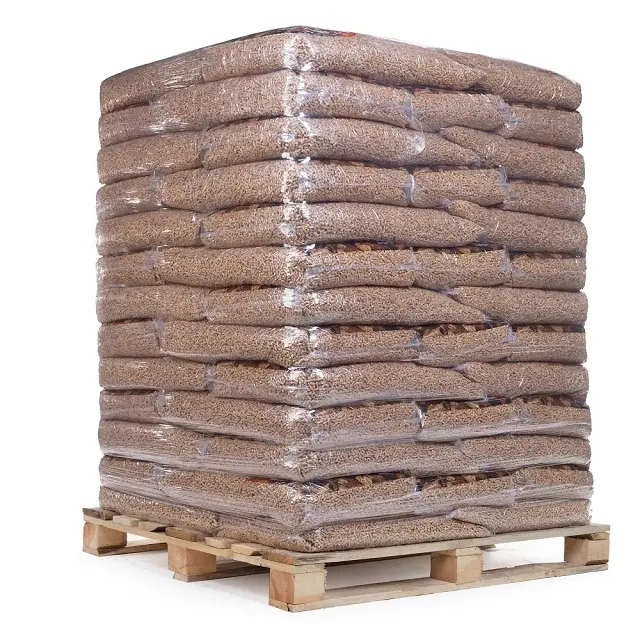 Древесные гранулы A1 6 мм 8 мм | Большой мешок или 15 кг в упаковке | Топливные Древесные Гранулы из дуба и сосны 15 кг в продаже