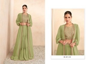 New Heavy <strong>Designs</strong> Silk with Range of <strong>Lehnga</strong> Choli with Koti Collection - Product Image 2