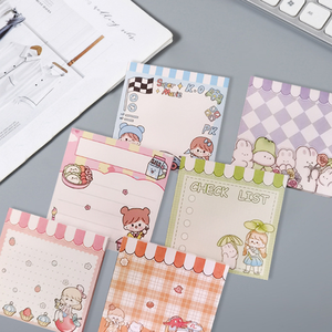 Bloc de notas personalizado OEM Kawaii Sticky Note Pad - 100 + Plantillas de diseño gratis para REGALO/Venta al por menor/Personalización de hotel (Dieline Support) Bloc de notas personalizado - Product Image 6