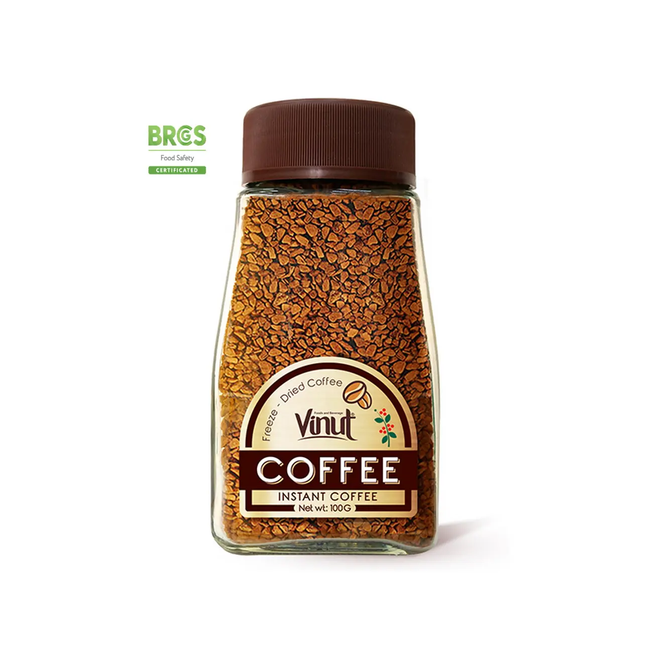 Café instantané en forme de grains de café, 100g, vente en gros