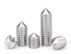 DIN914 M4 M5 paslanmaz çelik koni noktası ile 201 makine vidaları çinko kaplı metrik vida çeşitli uzunlukları A2-70 M2.5 M6 - Product Image 5