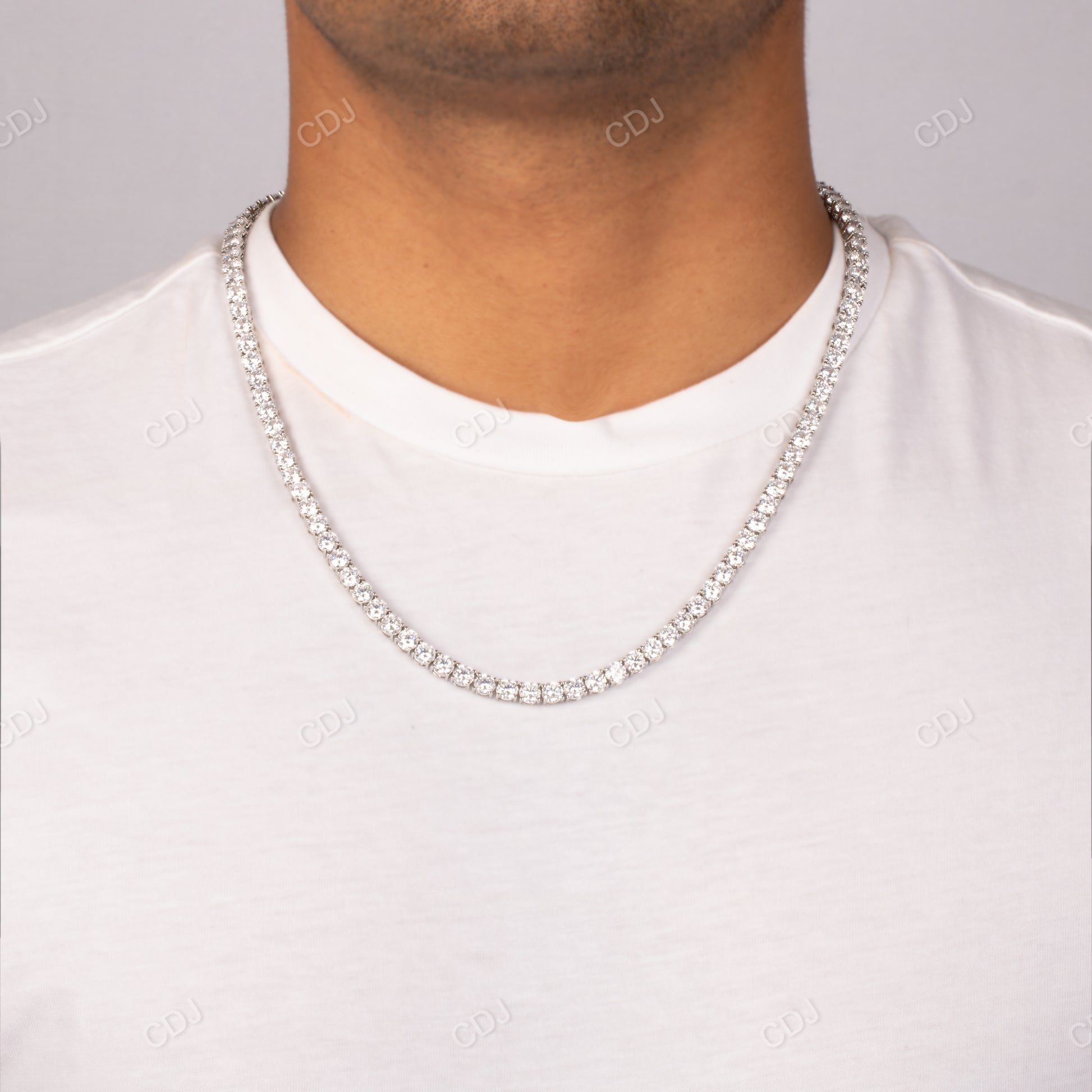 White Tennis Chain