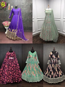 夏季集体民族服装印度kurtis女性最新棉人造丝混纺面料刺绣脖子图案柔软光滑