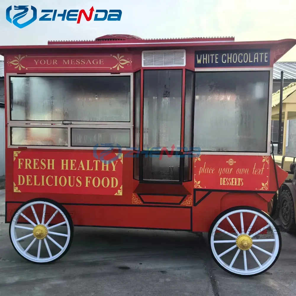 American Standard Food Truck/Wagon Wheels Multipurpose Food Truck para venda