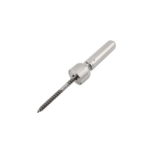 Stainless Steel Swageless <strong>Threaded</strong> <strong>Stud</strong> Terminal Quick Lock Free Angle Removable Screw Spring Lock Cable Railing Fitting