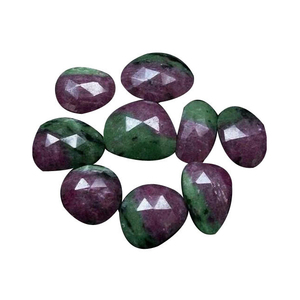 משושה צורת 12 mm עלה לחתוך טבעי loose רובי zoisite