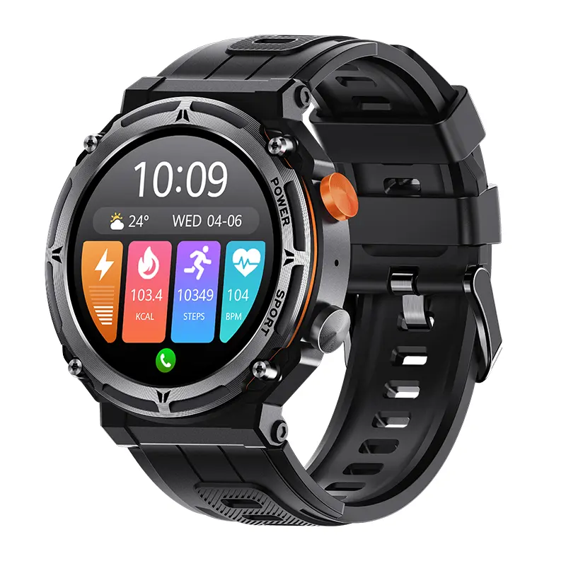 2023 C21 Pro 410mah grande bateria esporte ao ar livre relógios inteligentes BT chamando smartwatch para 1 ATM impermeável relógio inteligente para homens