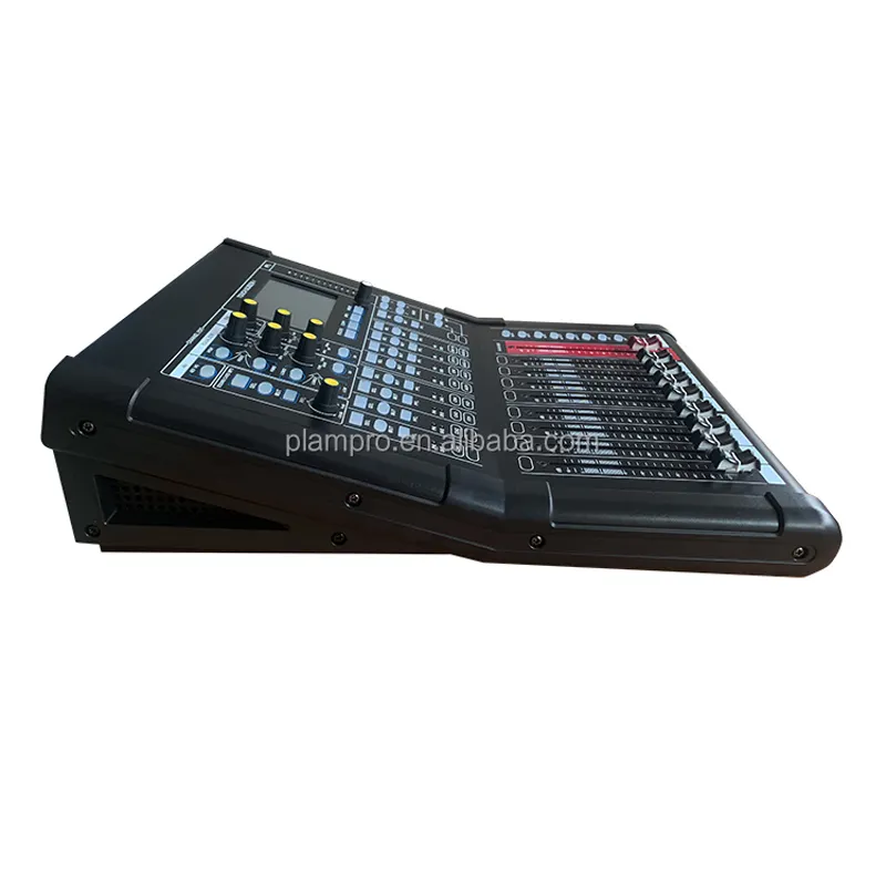 Caso de voo 16 canais com misturador Desempenho ferramenta D16 mixer digital Professional Black color digital console para sistema de som