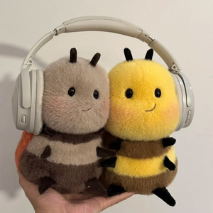 10 inç sevimli uğur böceği peluş oyuncak yumuşak doldurulmuş hayvan sevimli yumuşak uğur böceği yatak yastık huladyladybird dolması hayvan hayvanat bahçesi peluş - Product Image 3