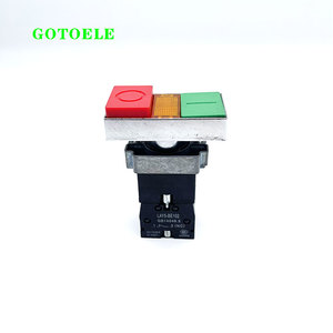 Druckknopf schalter LAY(39)( LA38 ) 1NO + 1NC die Farbe rot, grün. schwarz und so weiter. Silberner Punkt - Product Image 4