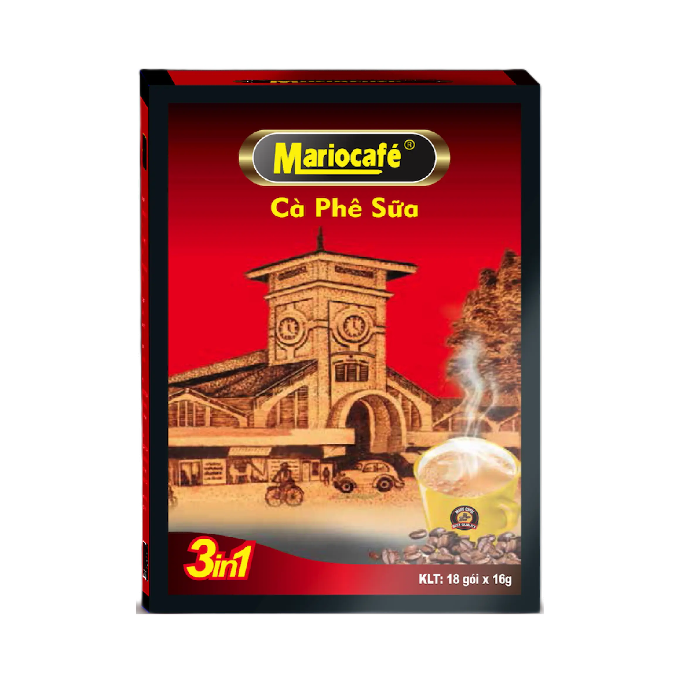 도매 가격 인스턴트 커피 초콜릿 크림 설탕 인증 베트남어 전형적인 시음 3in1 인스턴트 커피