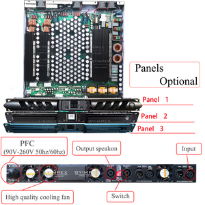 AMPLIFICADOR DE POTENCIA de 2 canales, 15000 vatios, Xlr, multifunción, entrada de conexión, Audio, 10000 vatios, amplificador de audio Digital - Product Image 6