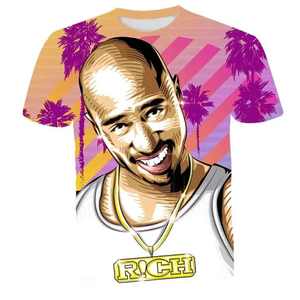 <strong>Rapper</strong> Tupac 2Pac 3D Printed Shirt for Men Hip Hop T-shirt 3D Digital Printing Tshirt All Over Print Tees Graphic Custom T Shirt