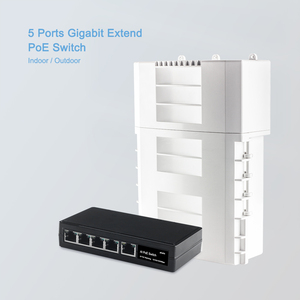 สวิตช์ขยาย5-Port PoE ++ ที่ปรับปรุงแล้วพร้อมน้ำตกที่รองรับการขยาย2-4เท่าเหมาะสำหรับกล้อง IP ระบบเครือข่ายสวิตช์ PoE - Product Image 5