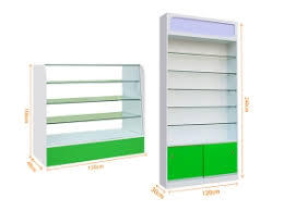 Retail Pharmacies Are Decorated With Custom Glass and Wood Shelf Cabinets and Displayed in Custom Pharmacies - Product Image 5