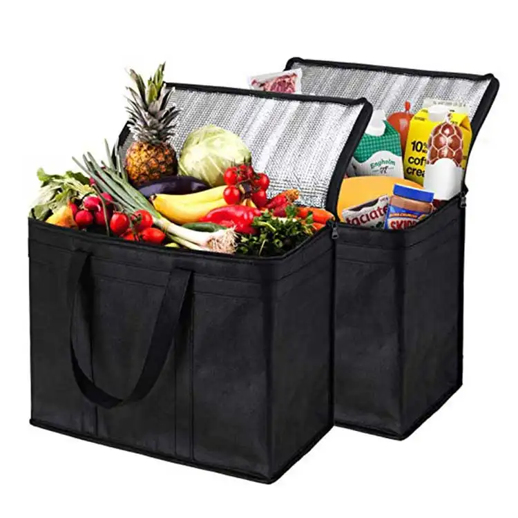 Vietnam Factory Wholesale OEM Aluminum Insulated Fresh Food Delivery Grocery Shopping Lunch bag Cooler bag