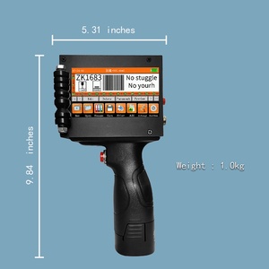 Stampante a getto d'inchiostro portatile 600DPI datario codice Logo Label Maker 12.7mm con 4.3 pollici LED Touch Screen - Product Image 4