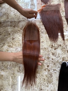 無料サンプルヘアバンドル人毛バンドル未処理の生キューティクル整列ヘアボーンストレートレースクロージャーレースフロントセット - Product Image 4