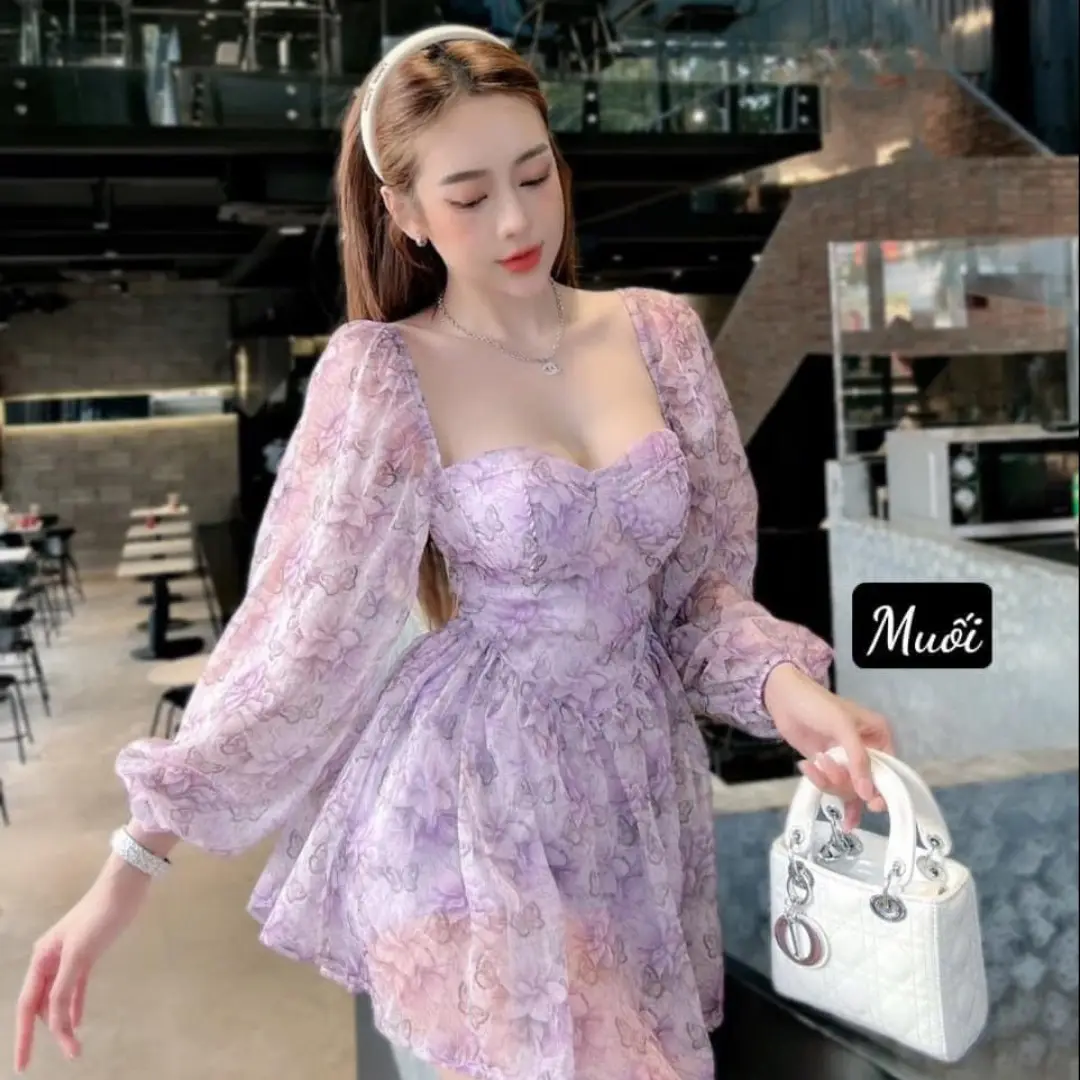 Flor mujer vestido moda 2023 Casual precio razonable 100% Lino Casual lavable embalaje personalizado fabricante de Vietnam
