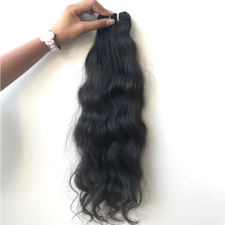 Extensiones de cabello humano Remy Natural, producto de origen indio Virgen sin procesar, 100% sin procesar, venta al por mayor
