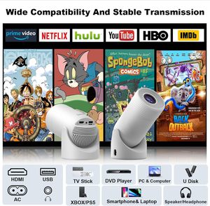 OEM/ODM engrossou a base portátil Mini Projetores 4k 8k 1080P & smart home video theater & sistema Android 11